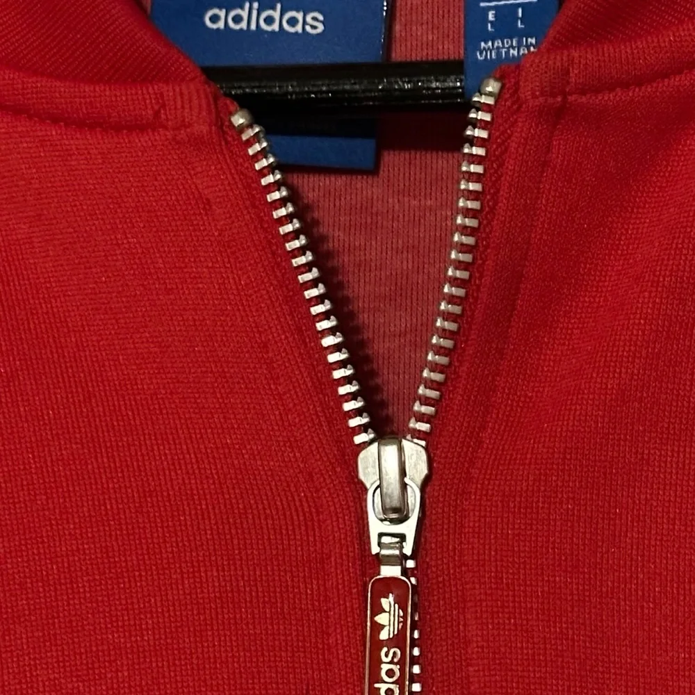 Adidas Red Tracksuit. Large - Picture 3 of 6